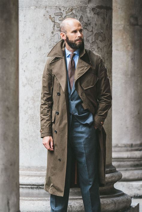 mens designer trench coats